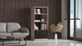 Hanah Home Vo4-Ob Estantería Roble y Negro